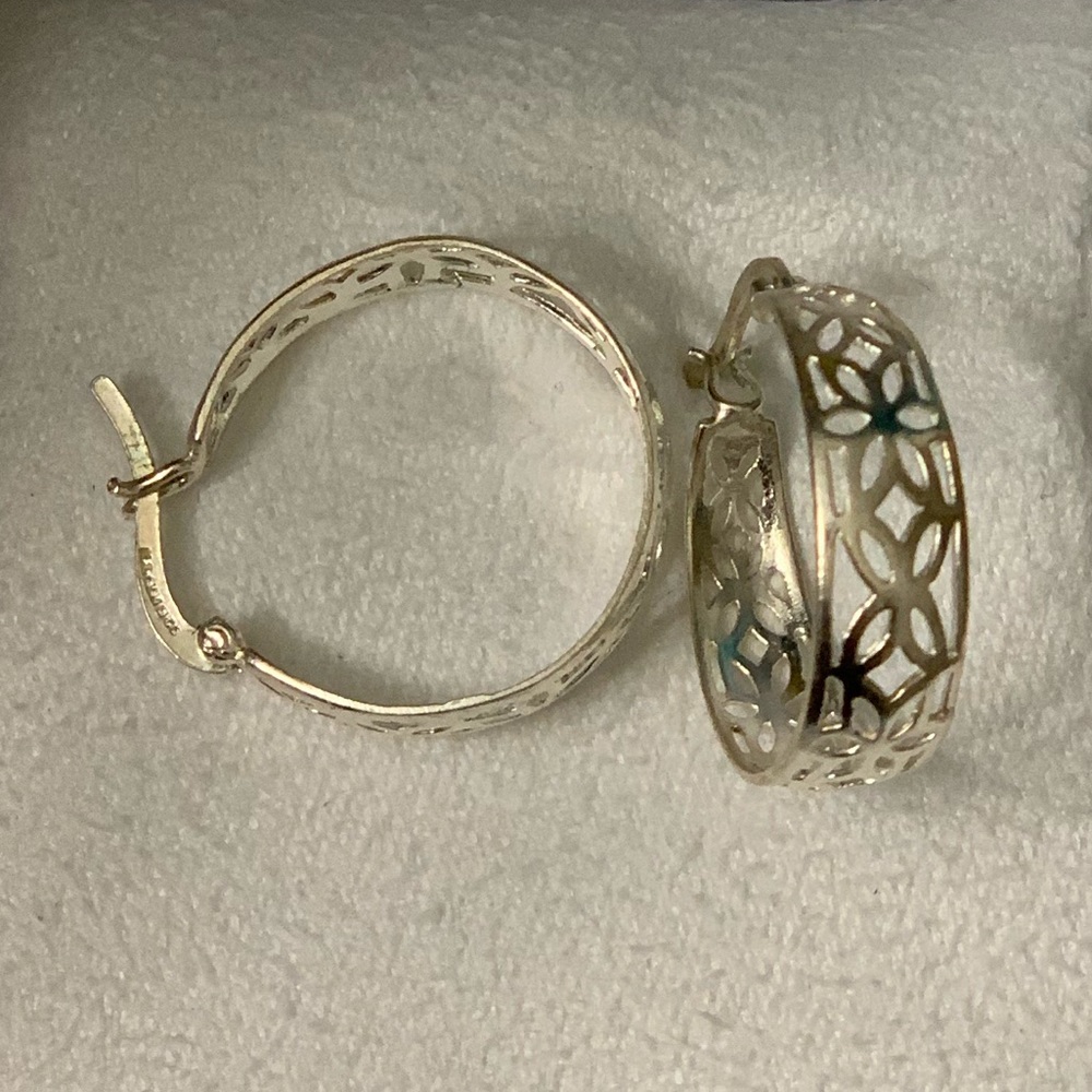 Silver earrings